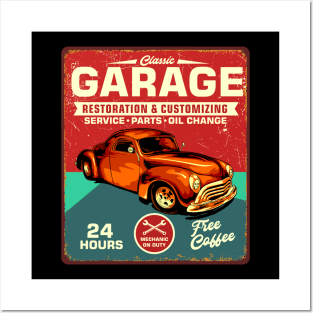 Classic Garage Posters and Art